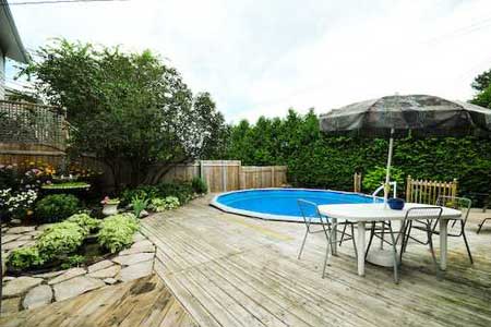 Above Ground Pool Decks and Landscaping