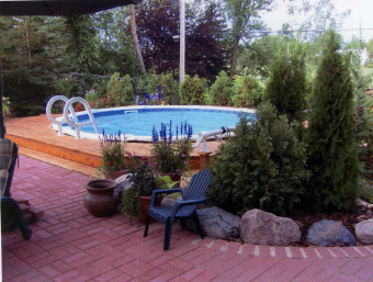 above ground pool landscaping images » above ground pool landscaping 