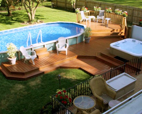 above ground pool landscaping pictures » above ground pool 