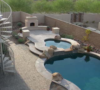 Inground Swimming Pools with Spa