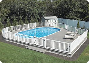 above ground pool landscaping pics